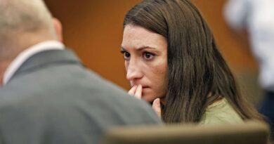 Lindsay Clancy looks toward the jury as mistrial is declared in September 2026