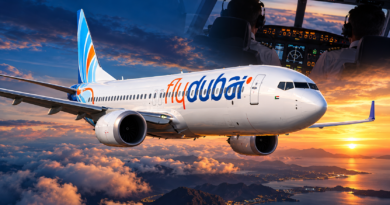 Flydubai Boeing 737 MAX 8 at Ben Gurion Airport near Tel Aviv